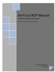 AmTrust BOP Manual - AmTrust North America