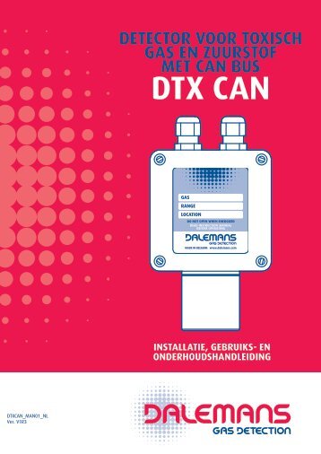 DÃƒÂ©tecteur DTX CAN - Dalemans Gas Detection