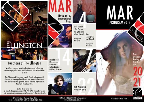 MAR2013 PROGRAM - The Ellington Jazz Club