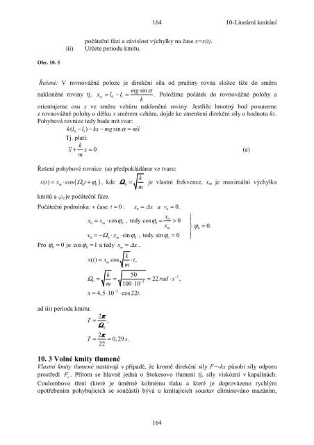 10 Dynamika -Linearni Kmity