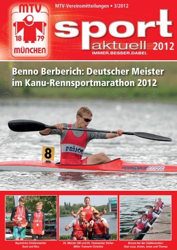 Deutscher Meister im Kanu-Rennsportmarathon 2012 - MTV München