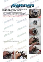 billet free wheeling hub instructions wat.pdf - Superior Engineering