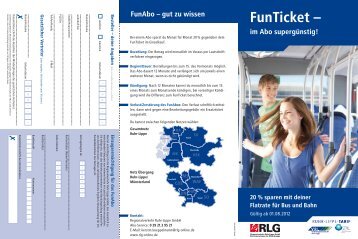 FunTicket – im Abo supergünstig! FunAbo – gut zu wissen