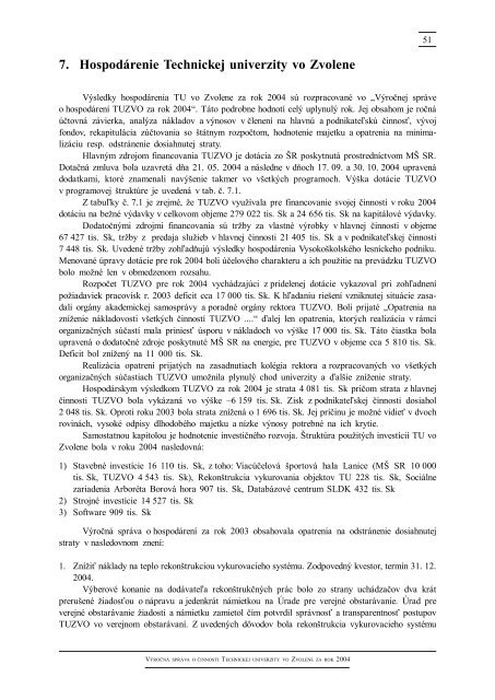 VÃ½roÄnÃ¡ sprÃ¡va o Äinnosti TUZVO za rok 2004.pdf [870 kb] - Ãvod ...