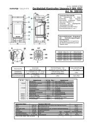 Geräteblatt Kaminofen Uppsala II 269.15ST Art. Nr. 269169 - Sibir
