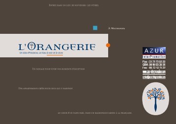59 Lille, Wattignies - L'Orangerie - Azur InterPromotion