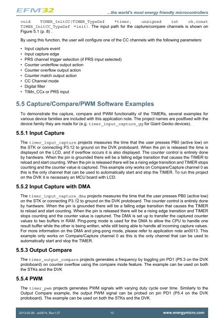 TIMER - AN0014 - Application Note - Energy Micro