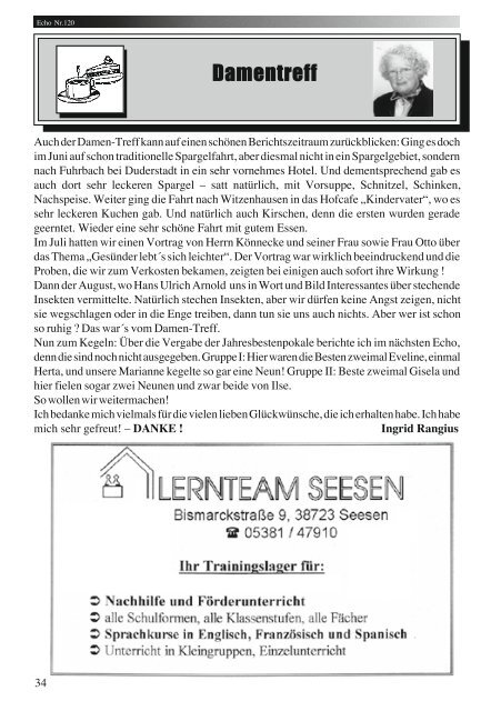 Echo Nr.120 - MTV Seesen