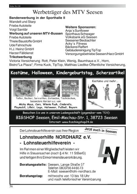 Echo Nr.120 - MTV Seesen