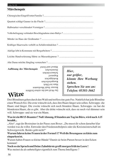 Echo Nr.120 - MTV Seesen