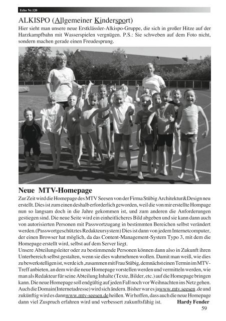 Echo Nr.120 - MTV Seesen