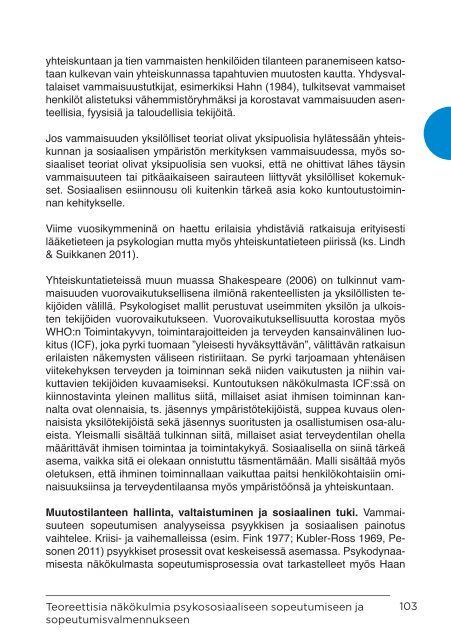 Sopeutumisvalmennus_suomalaisen kuntoutuksen oivallus_RAY2014