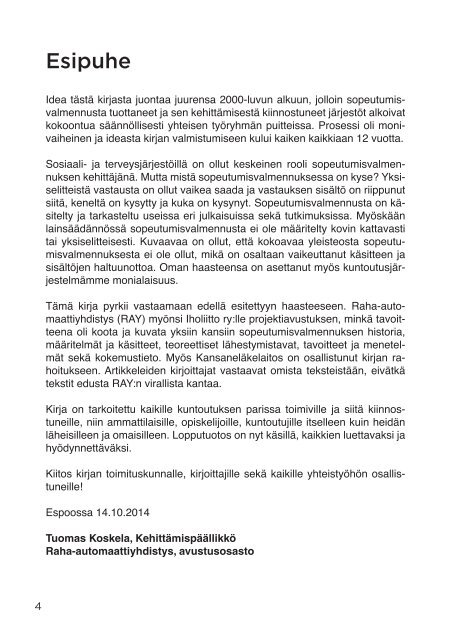 Sopeutumisvalmennus_suomalaisen kuntoutuksen oivallus_RAY2014