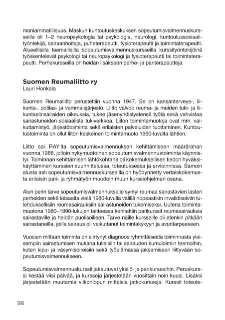 Sopeutumisvalmennus_suomalaisen kuntoutuksen oivallus_RAY2014