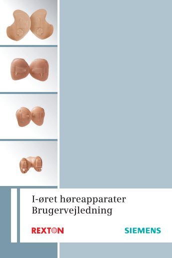 Brugervejledning til i-øret apparater - Siemens Hearing Instruments