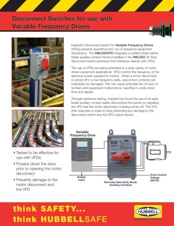 Disconnect Switches for use with Variable Frequency Drives