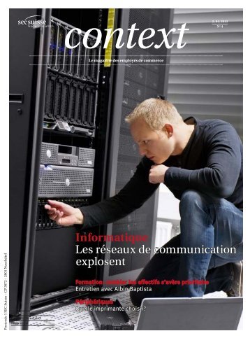 Context N° 4 2013 - Informatique (PDF, 1911 kb) - Sec Suisse