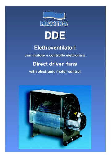 Elettroventilatori Direct driven fans