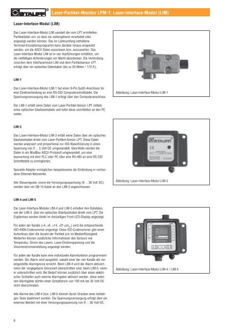 DE Laser-Partikel-Monitor LPM1 Komplett.qxp - Stauff