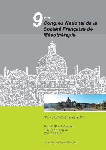 CongrÃ¨s National de la SociÃ©tÃ© FranÃ§aise de MÃ©sothÃ©rapie 9Ã¨me