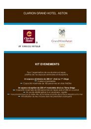 clarion grand hotel aston kit evenements - grand hotel aston nice