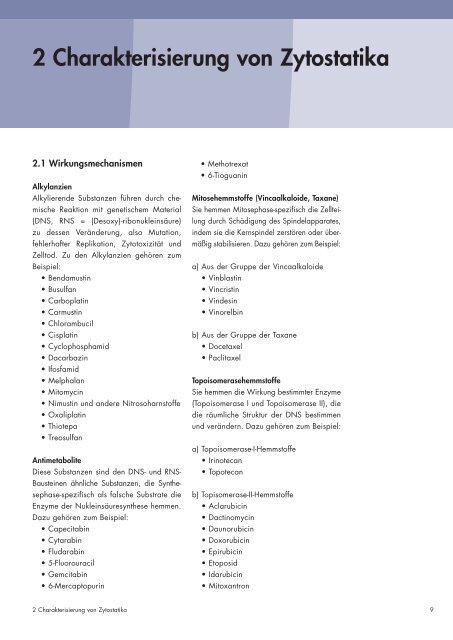Zytostatika im Gesundheitsdienst (M620) - BGW