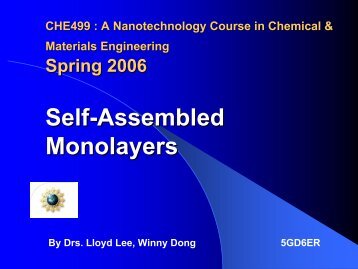 Download self-assembled monolayers lecture