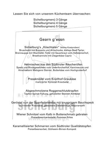 Speisekarte Restaurant Sichelburg (.pdf)