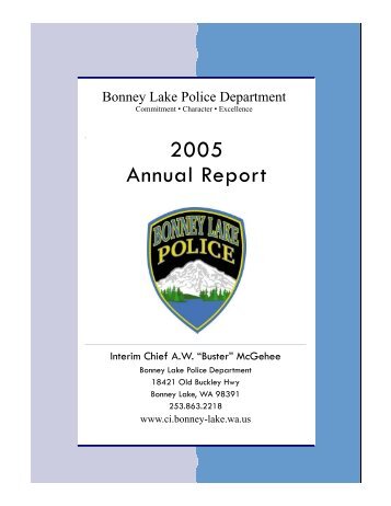 2005 Year End Report.pub (Read-Only) - City of Bonney Lake