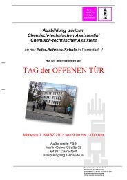 TAG der OFFENEN TÜR - Peter Behrens Schule