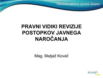 Pravni vidiki revizije postopka javnega naroÄanja.pdf - Planet GV