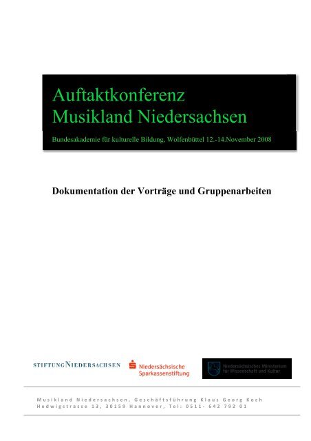 Wir machen die Musik! - Musikland Niedersachsen