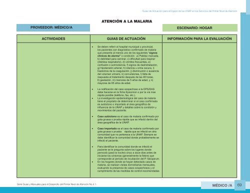 Guia de Actuacion Medico UNAP - Ministerio de Salud Pública