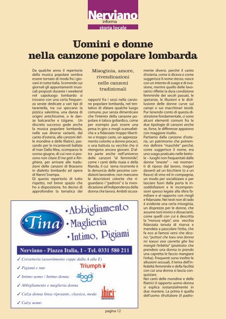 Anno III - Numero 3 Ottobre 2009 - Comune di Nerviano