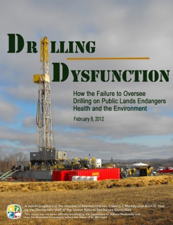 Drilling Dysfunction - The House Committee on Natural Resources ...