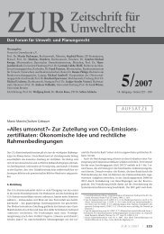 umsonst?Â« Zur Zuteilung von CO2-Emissionszertifikaten