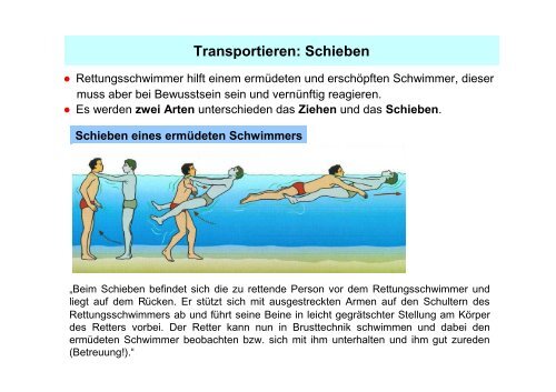 Transportieren: Schieben - Wasserwacht Krumbach