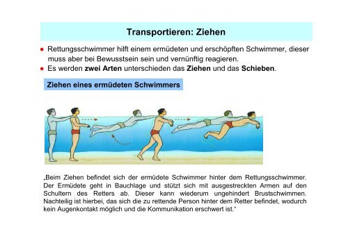 Transportieren: Schieben - Wasserwacht Krumbach