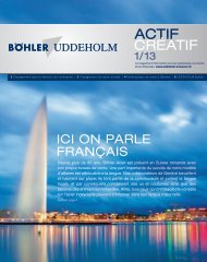 actIf crÃ©atIf - bÃ¶hler-uddeholm schweiz ag