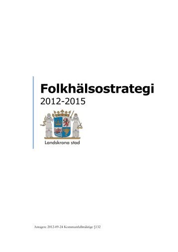 FolkhÃ¤lsostrategi - Landskrona kommun