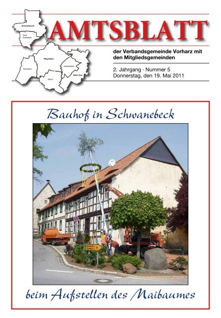 amtsblatt - Verbandsgemeinde Vorharz