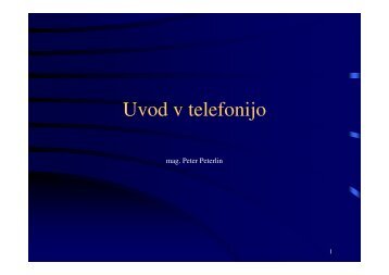 Uvod v telefonijo (PDF) - TK2005