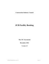 ZCB Facility Booking - Construction Industry Council