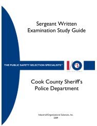 Sergeant Written Examination Study Guide - Cook County Sheriff's ...