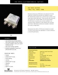 rsn series electromechanical switches - Renaissance Electronics ...
