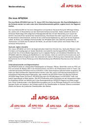 Medienmitteilung PDF - APG|SGA