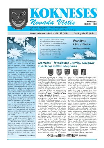 Novada VÄstis - Koknese