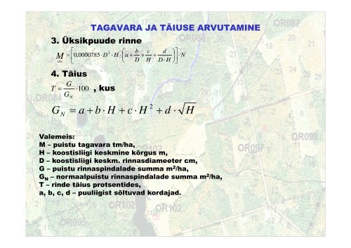 Metsakorralduse normatiivne baas, metsa raiemahu arvutamise ...