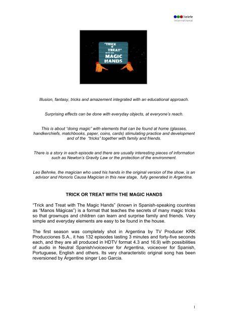 Trick And Treat With The Magic Hands Telefe Internacional - 