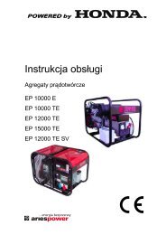 Instrukcja obsÃ…Â‚ugi agregatu EUROPOWER EP 10000 TE - pdf - Wobis